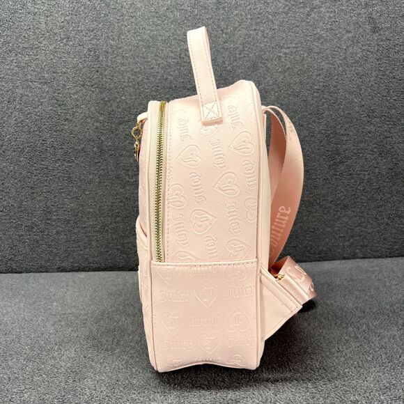 Juicy Couture Backpack Medium Powder blush‎ pink gold Logo main image 6